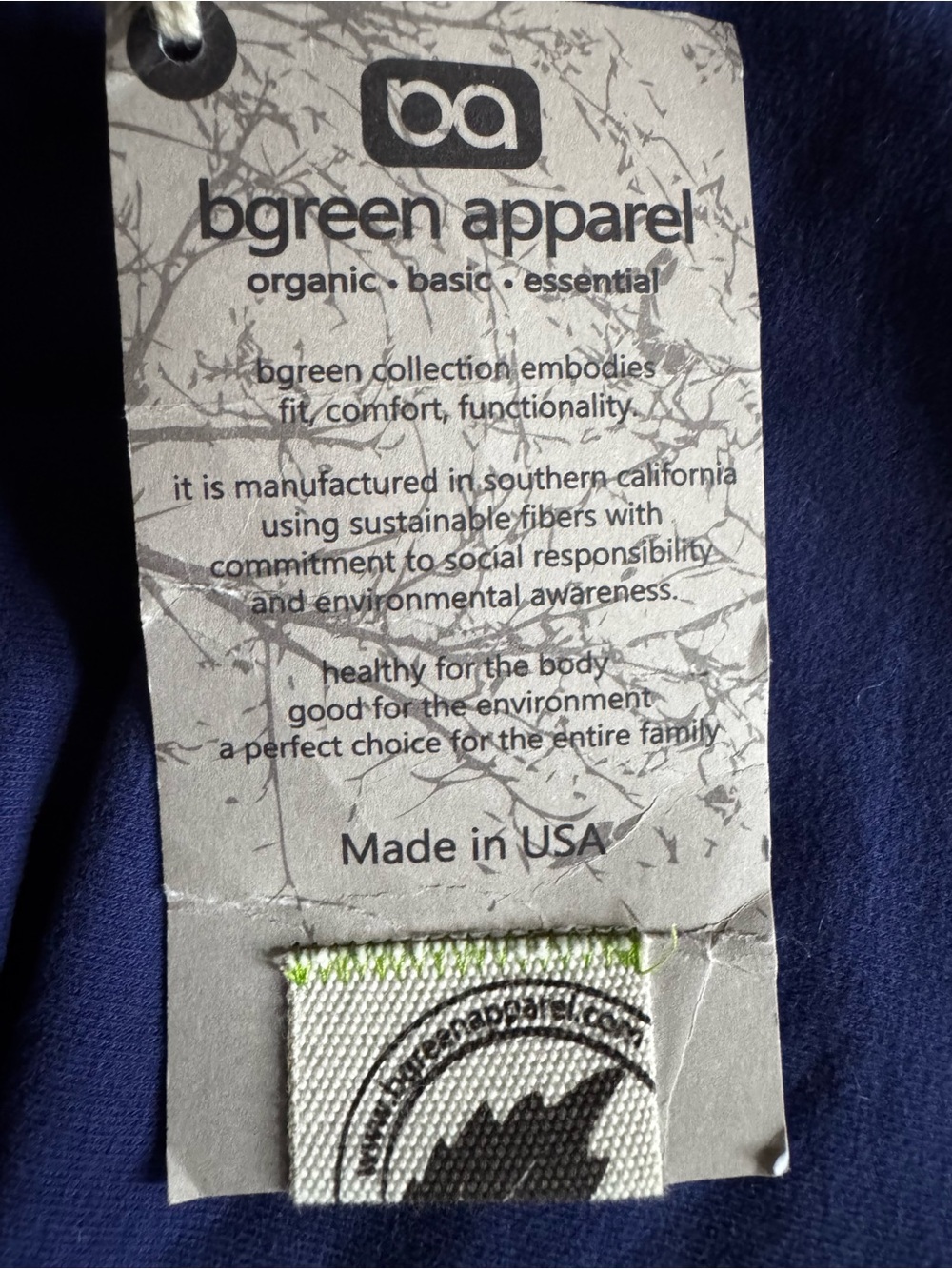 BGREEN Organic Cotton Yoga Pants  - Purple  XS - NWT - Picture 5 of 11